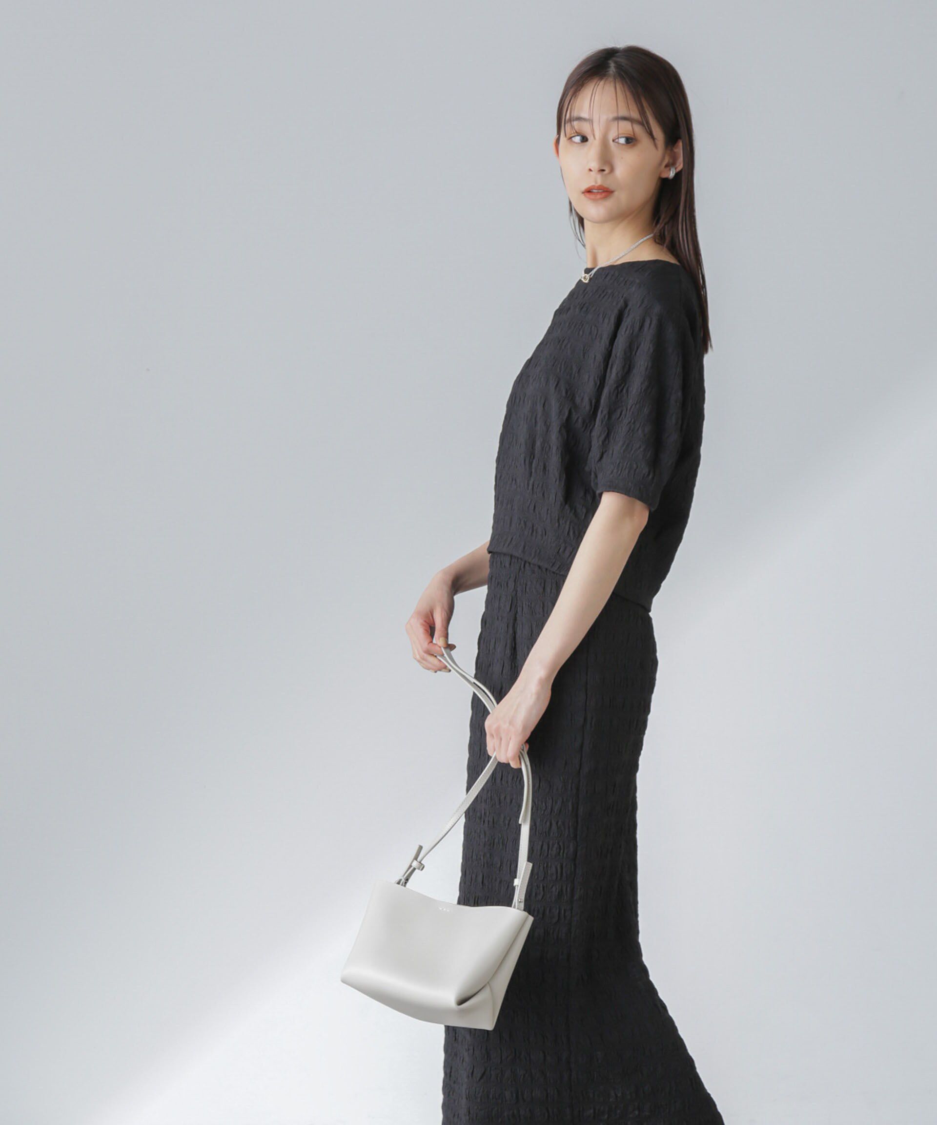 nano･universe「フクレシャーリングタイトスカート（セットアップ可）」|スカート|