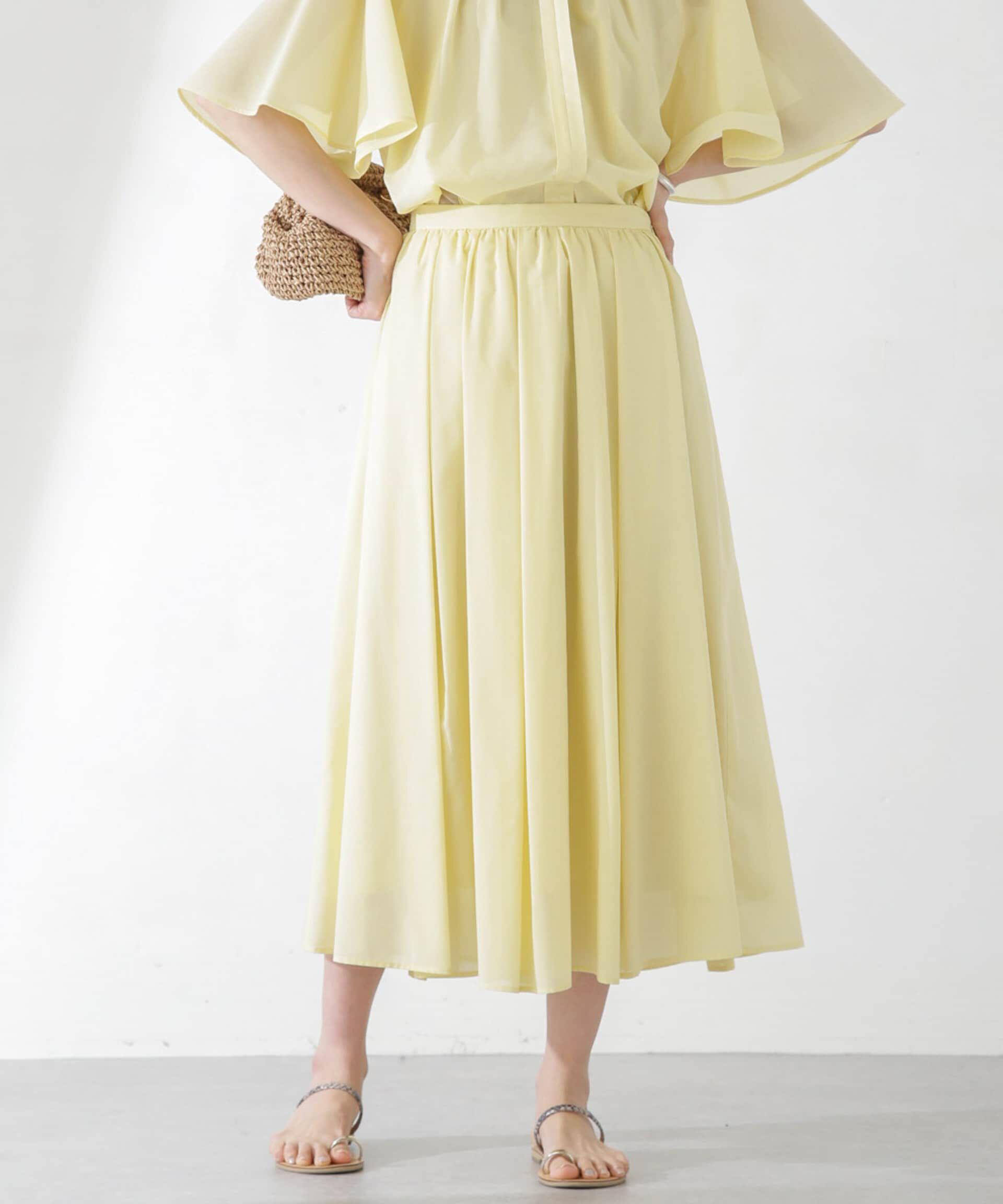 nano･universe「レオファインギャザーフレアスカート（セットアップ可）」|スカート|