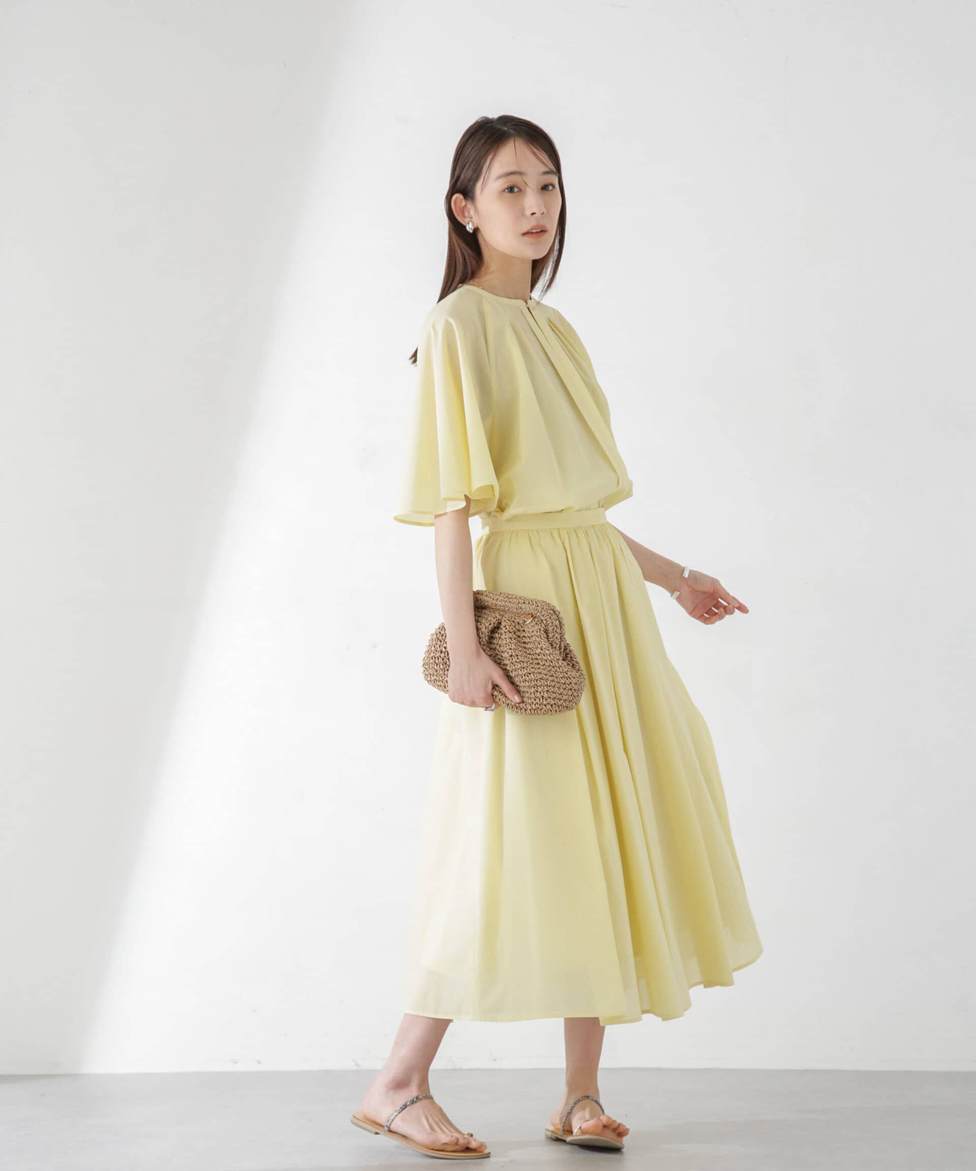 nano･universe「レオファインギャザーフレアスカート（セットアップ可）」|スカート|