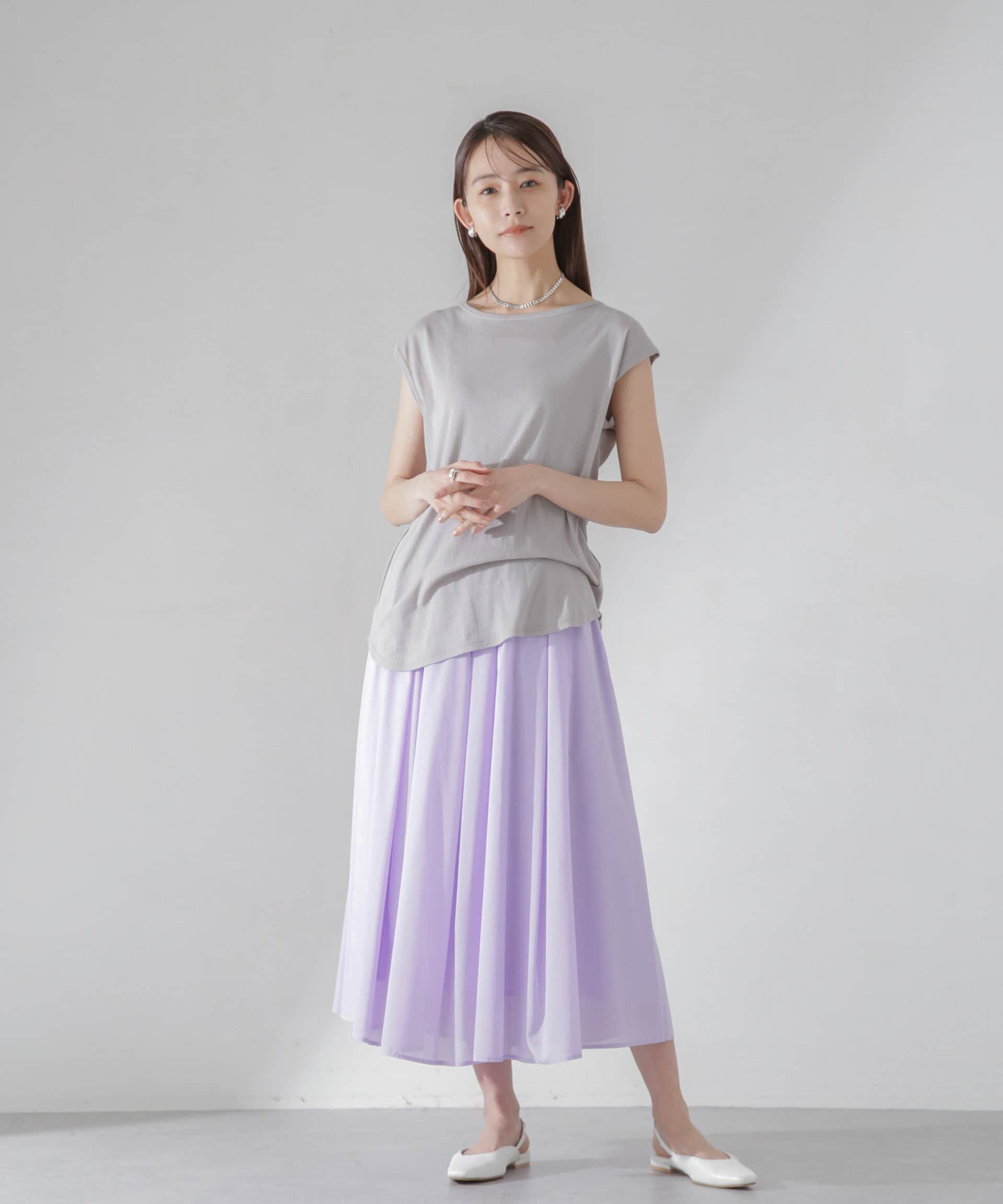 nano･universe「レオファインギャザーフレアスカート（セットアップ可）」|スカート|