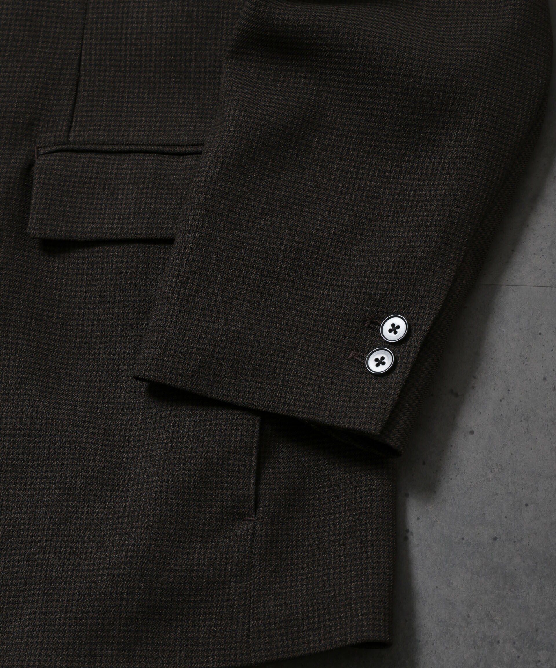 NANO universe「HOTEL PALACE(ｵﾃﾙﾊﾟﾗｽ)ﾌﾞﾗｯｼｭﾄﾞﾊｳﾝﾄﾞﾄｩｰｽﾀﾞﾌﾞ  」|テーラードジャケット|