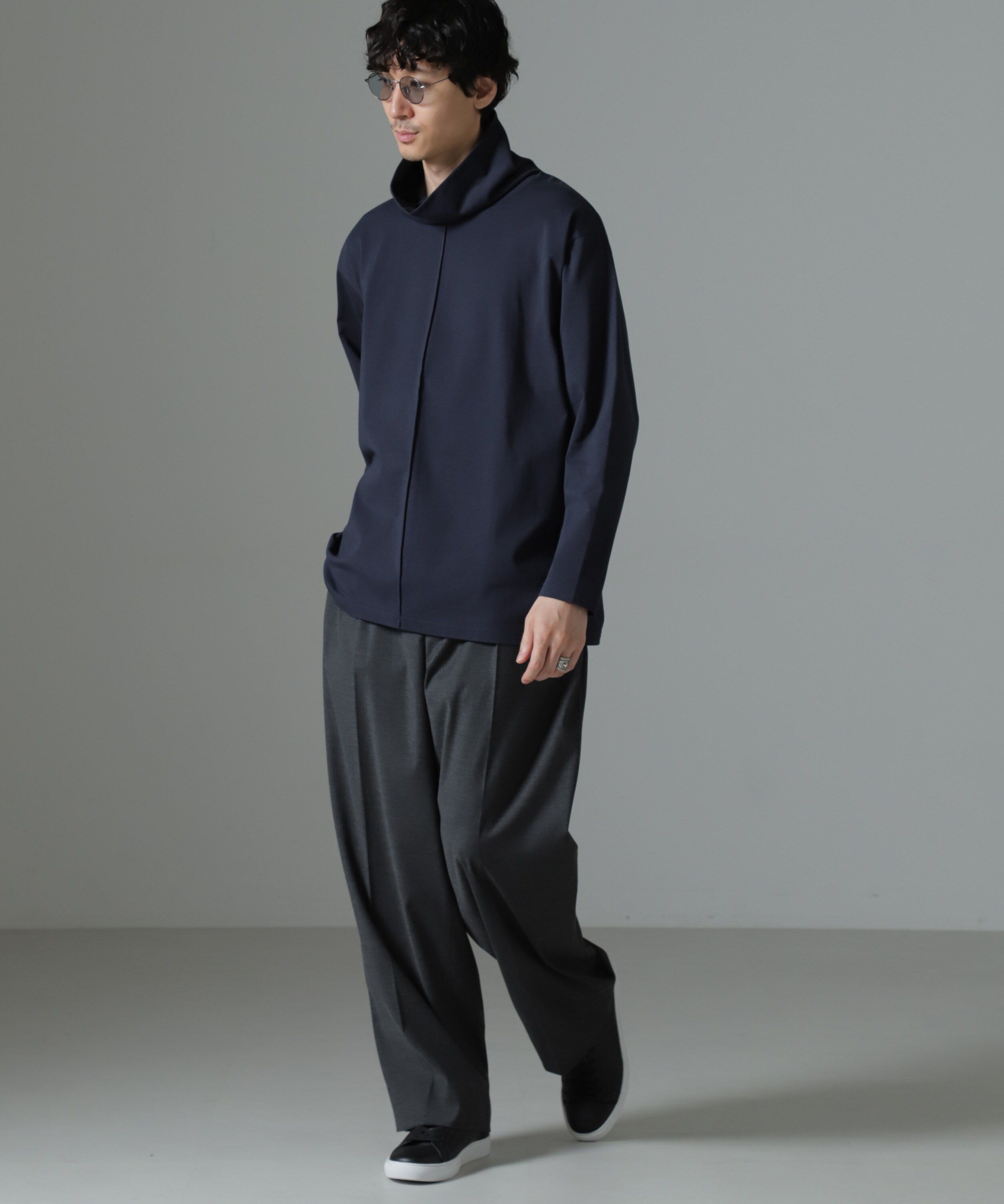 nano･universe「WEB限定/ボリュームハイネックプルオーバー 長袖」|Tシャツ・カットソー|