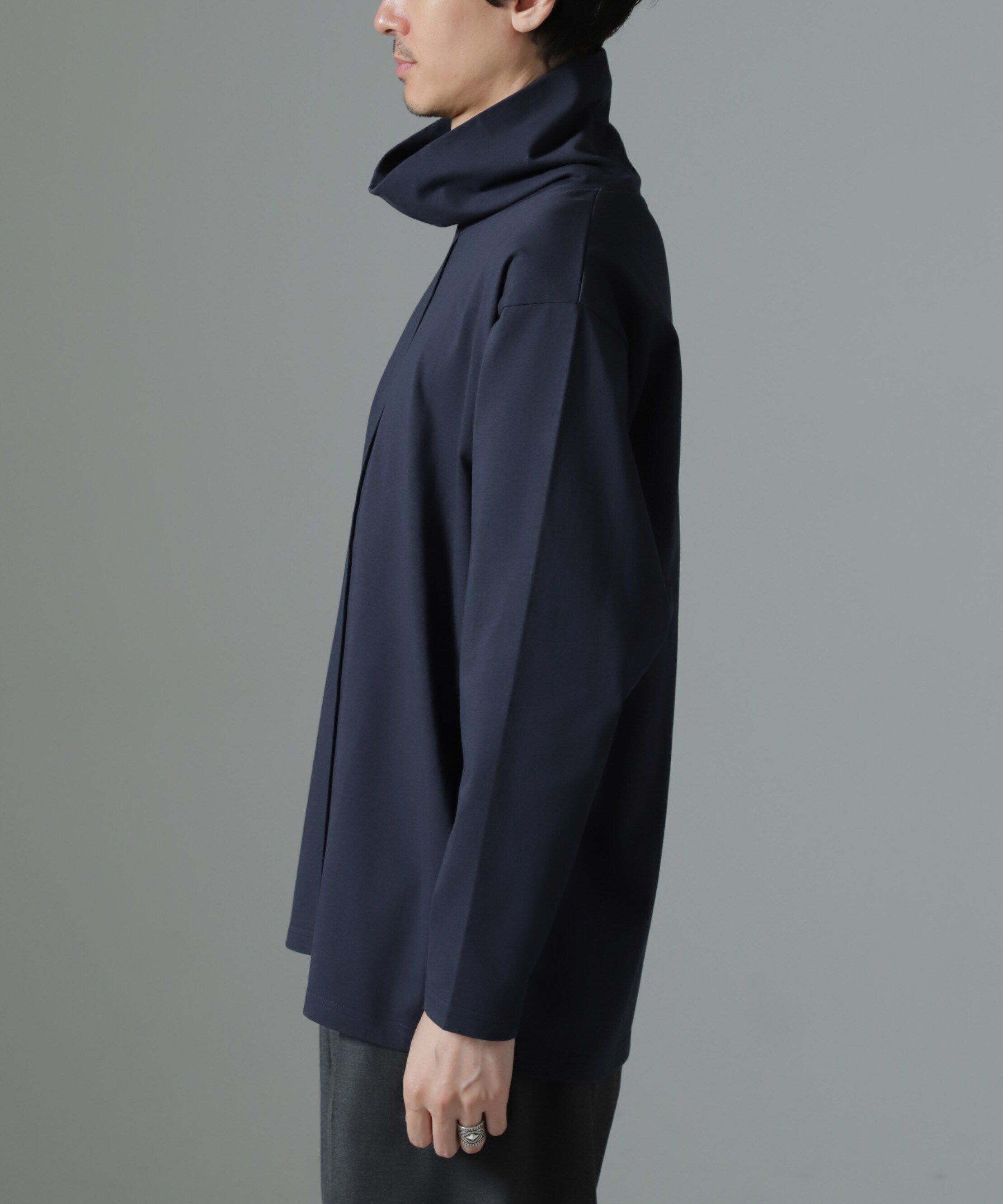 nano･universe「WEB限定/ボリュームハイネックプルオーバー 長袖」|Tシャツ・カットソー|