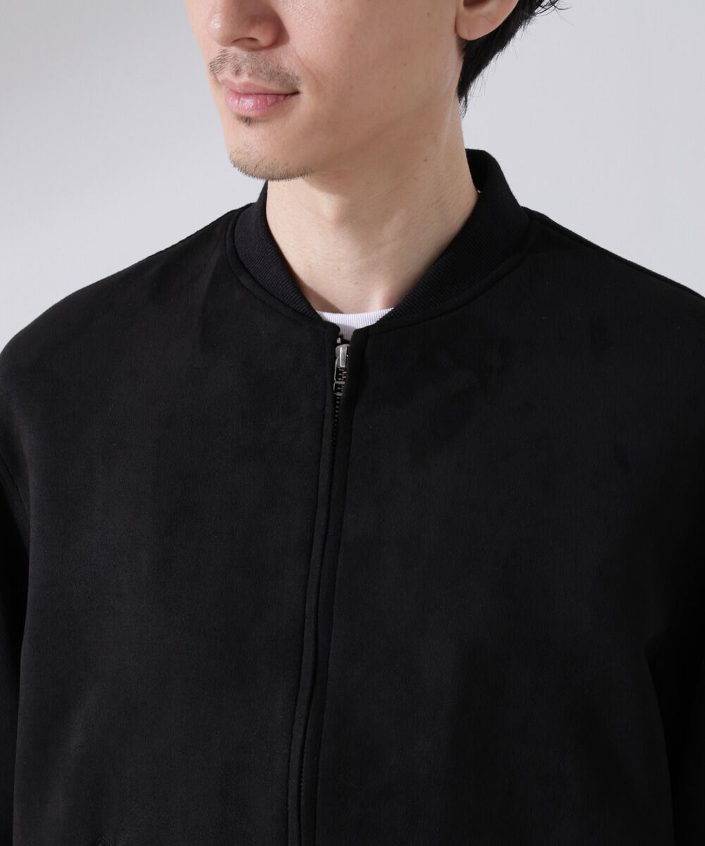 nano･universe「フェイクスエードMA-1」|ブルゾン・スタジャン|