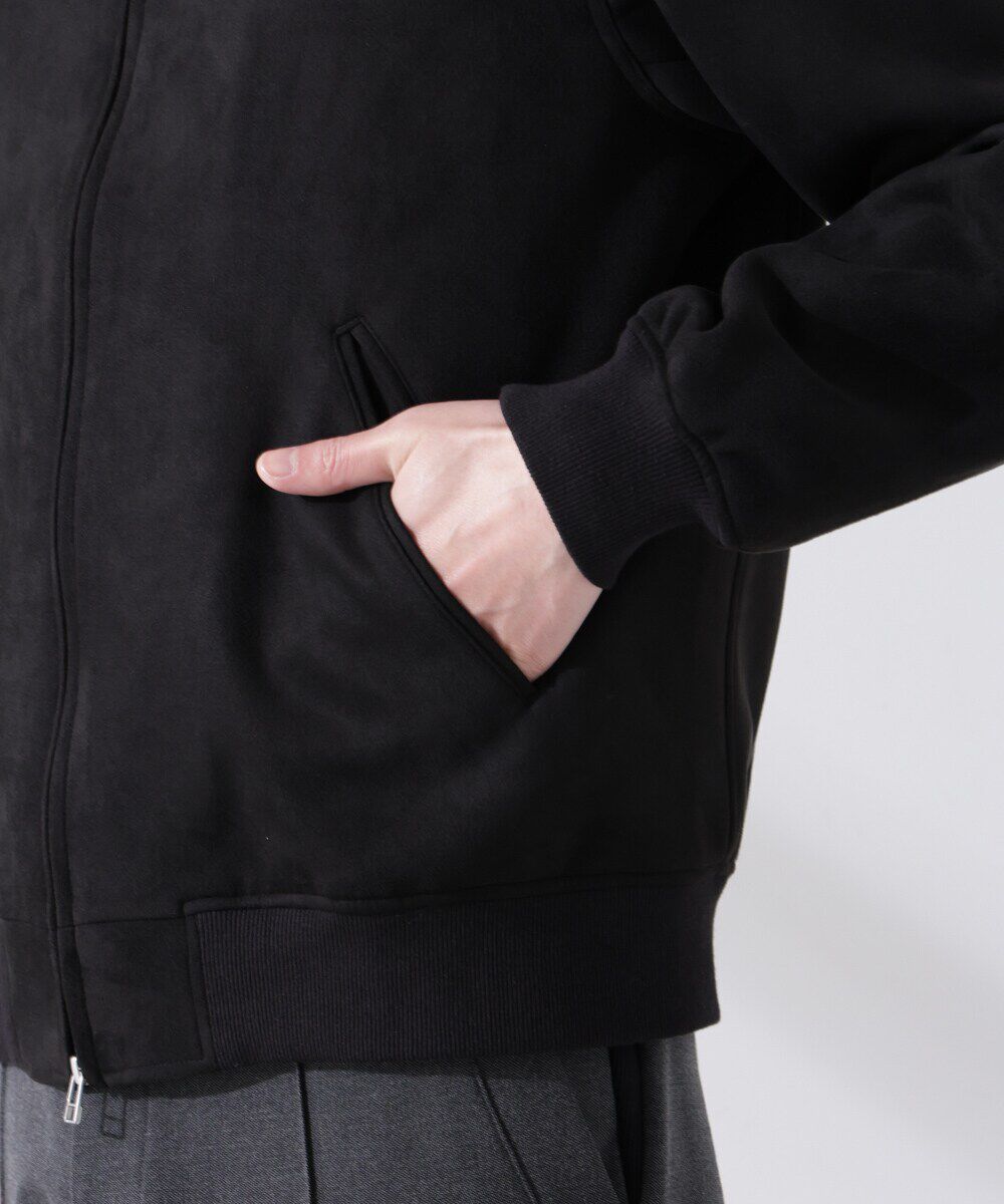 nano･universe「フェイクスエードMA-1」|ブルゾン・スタジャン|