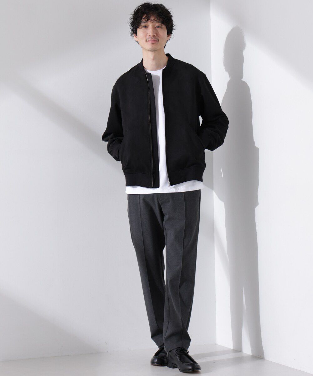 nano･universe「フェイクスエードMA-1」|ブルゾン・スタジャン|