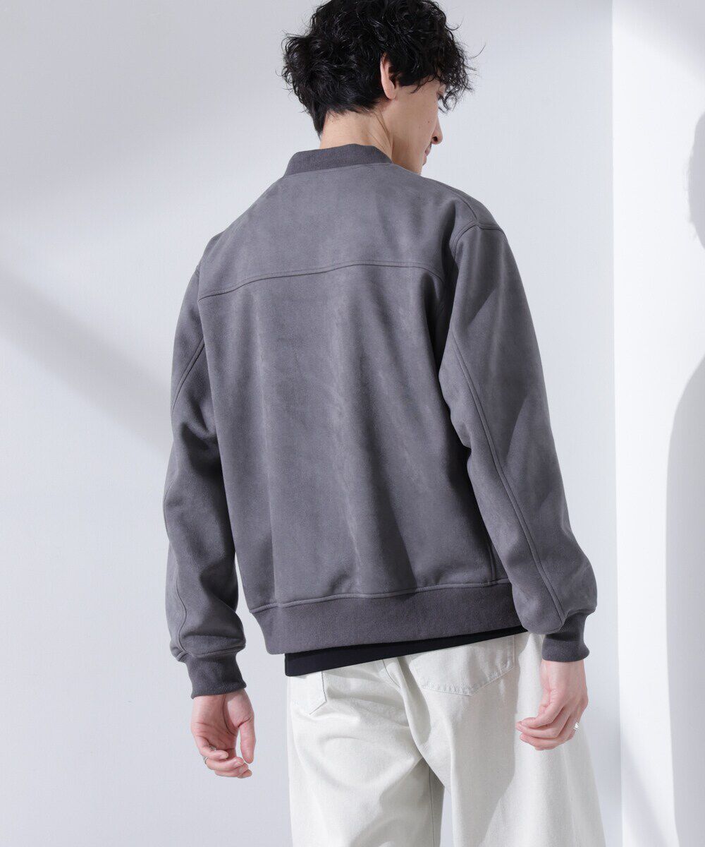 nano･universe「フェイクスエードMA-1」|ブルゾン・スタジャン|