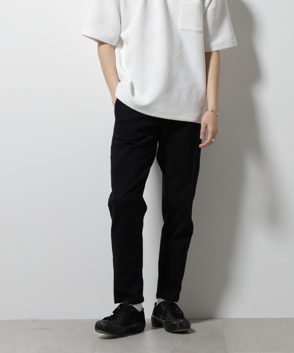 nano･universe「 NORMANBROS/NORMANBROS別注 ストレッチイージーデニム」|チノ|ブラック