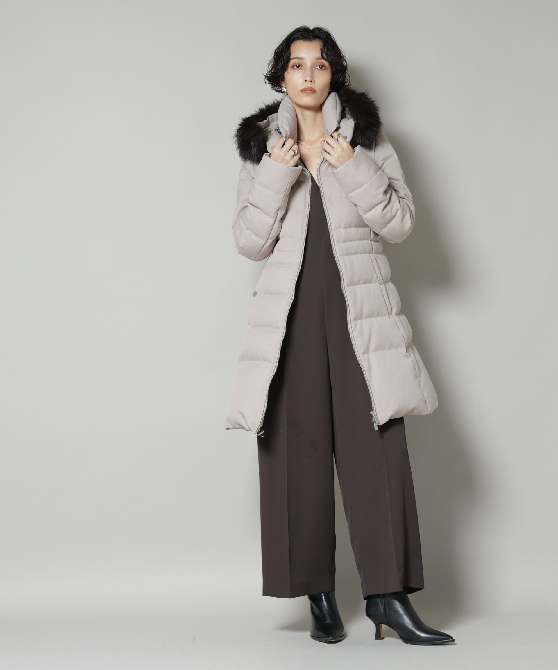 nano･universe「「西川ダウン(R)」サージロングダウン」|ダウン|