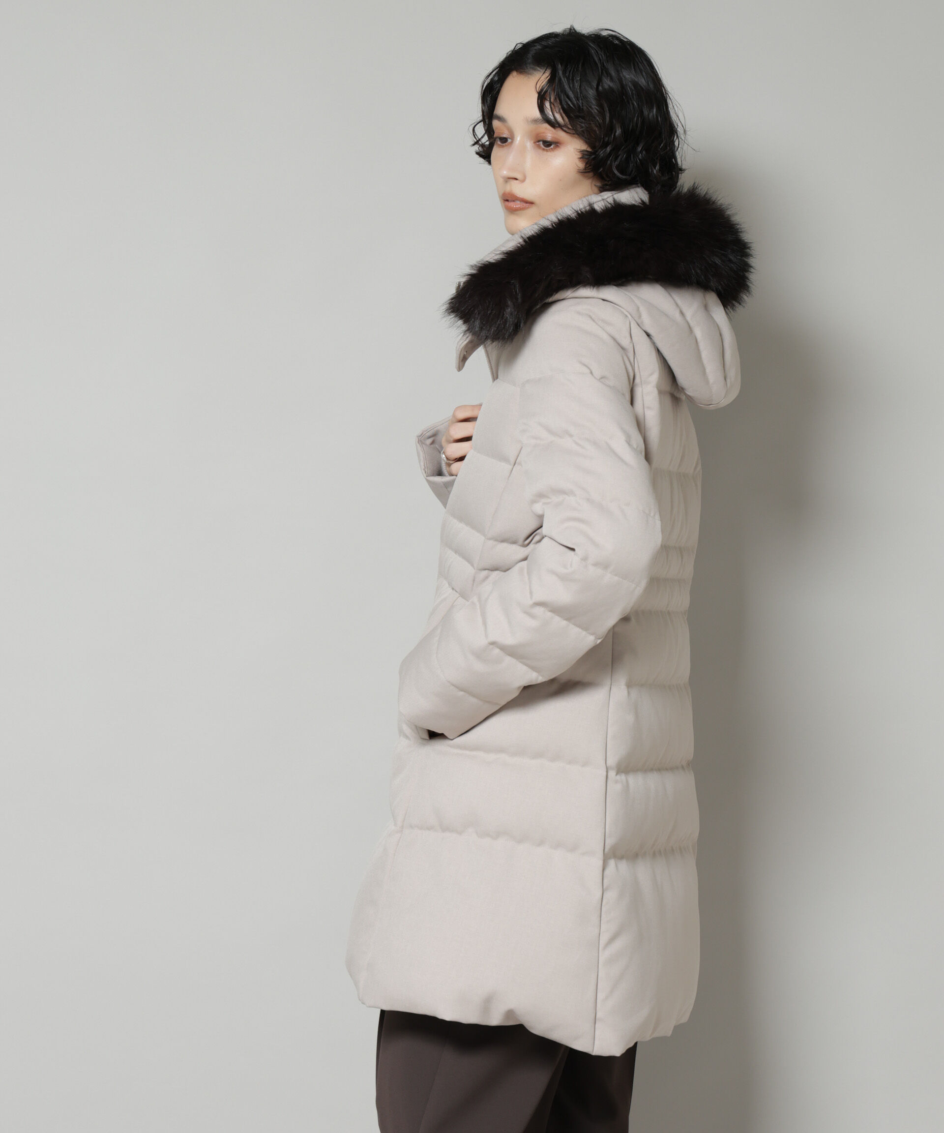 nano･universe「「西川ダウン(R)」サージロングダウン」|ダウン|