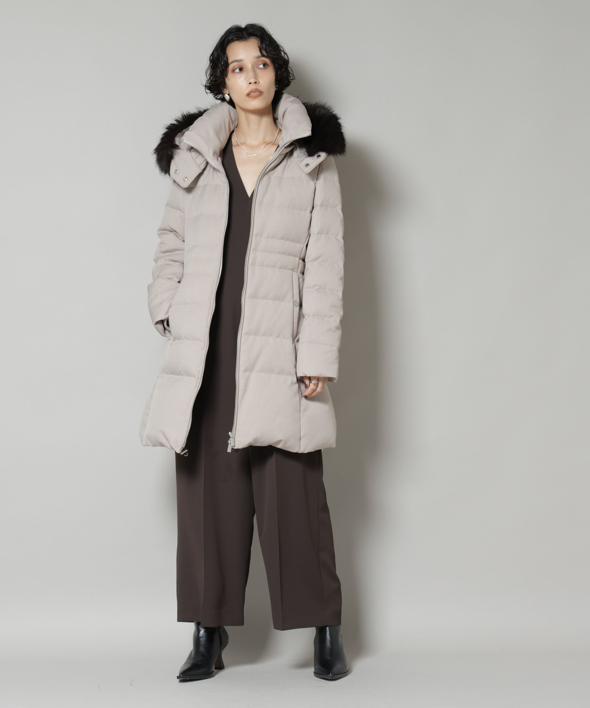 nano･universe「「西川ダウン(R)」サージロングダウン」|ダウン|