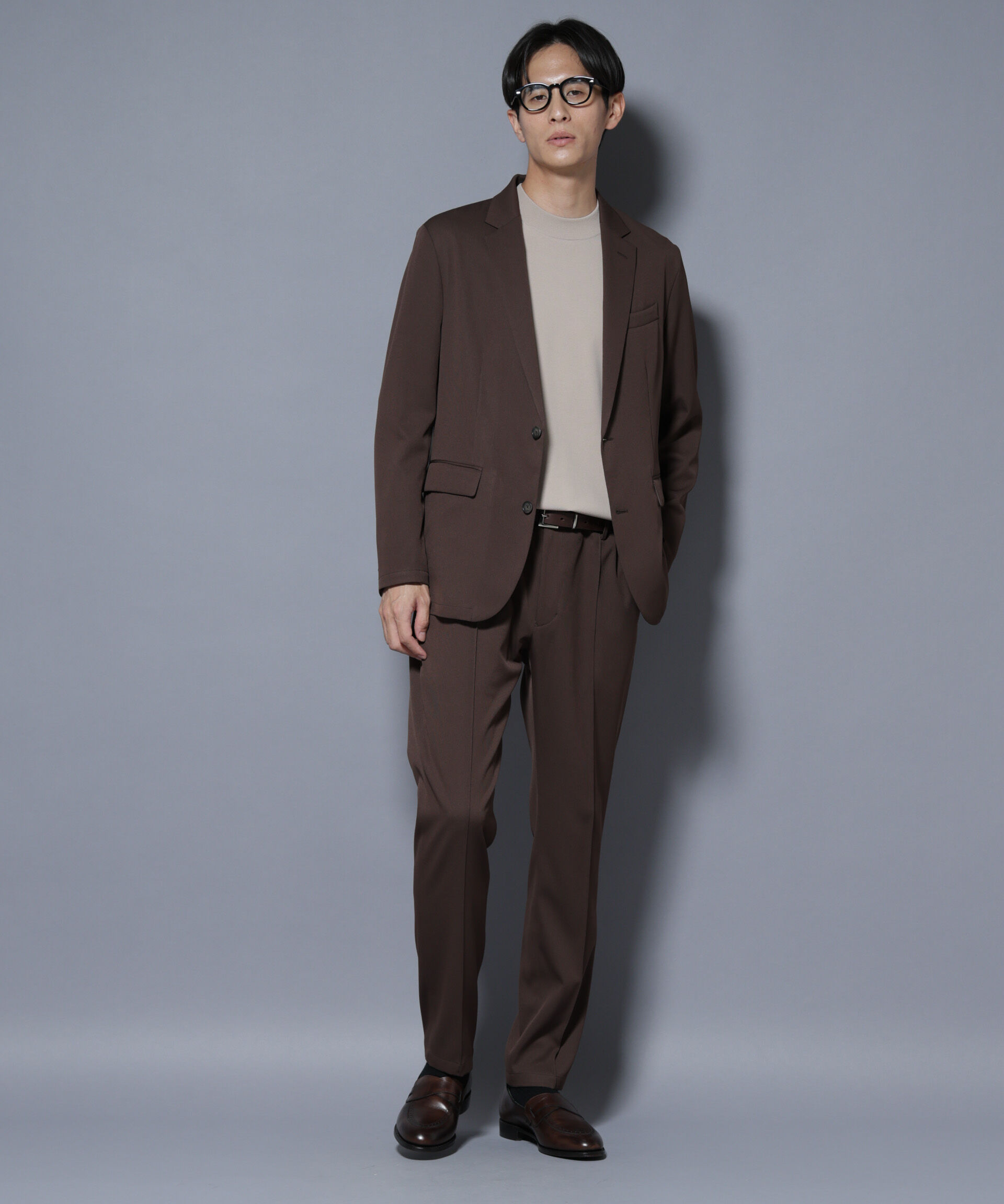 nano･universe「「N TROUSERS BASIC」 シャドーストライプパンツ(セットアップ可)」|スーツ|