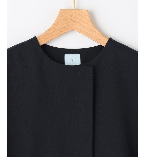 組曲「【KUMIKYOKU NAVY】ウーステッドライトトロ ジャケット」|ノーカラージャケット|