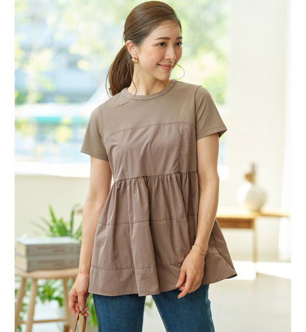 組曲「【接触冷感】ビスチェレイヤードTシャツ」|Tシャツ・カットソー|