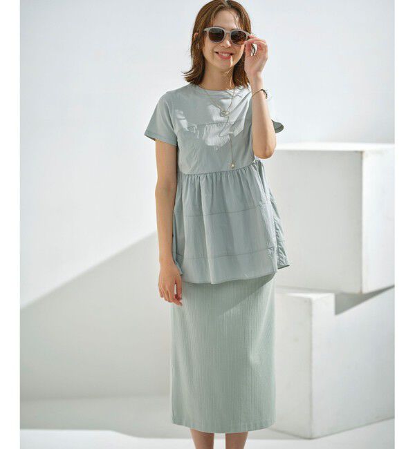 組曲「【接触冷感】ビスチェレイヤードTシャツ」|Tシャツ・カットソー|