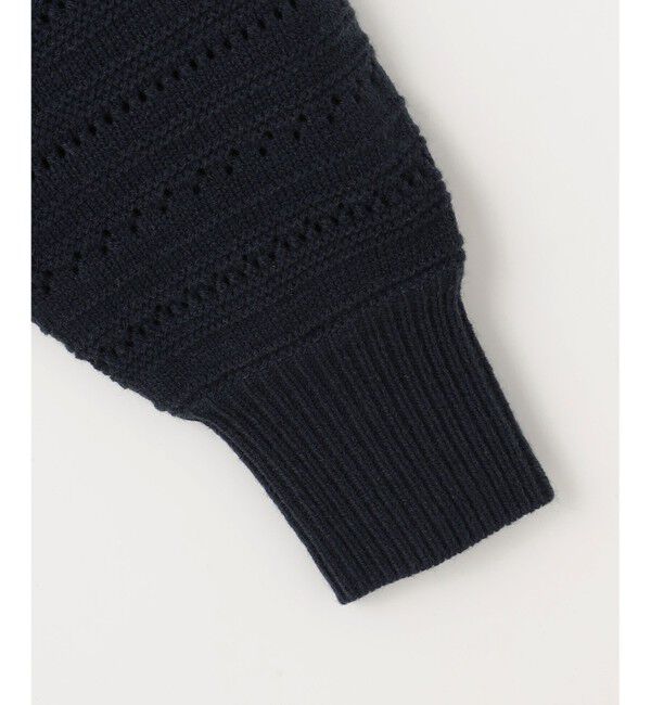 組曲「【WEB限定カラーあり】透かし編みバルキーボーダー柄ニット」|ニット・セーター|