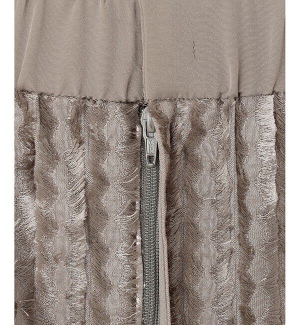 自由区「【セットアップ対応・洗える】フリンジジャガード スカート」|スカート|