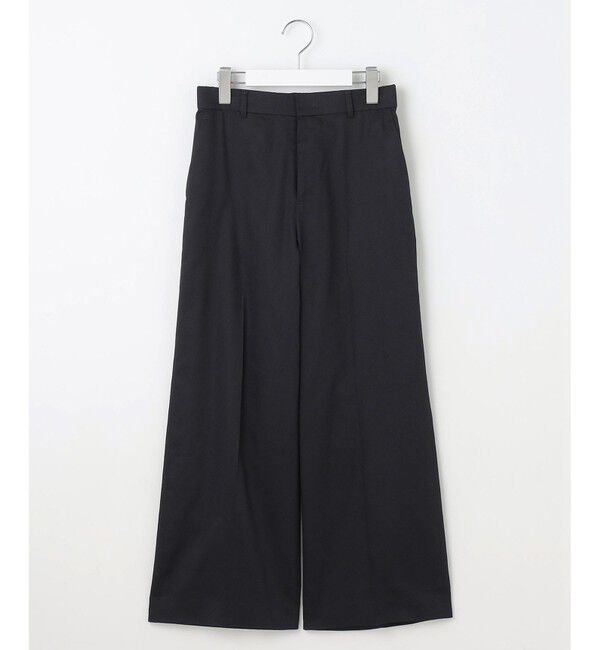 自由区「【UVカット・接触冷感・洗える】コットンサテンクロップド丈ワイドストレート パンツ」|その他|