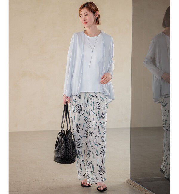 23区「【新色追加/UVケア/接触冷感】マルチ機能 シアー ショート カーディガン」|カーディガン|