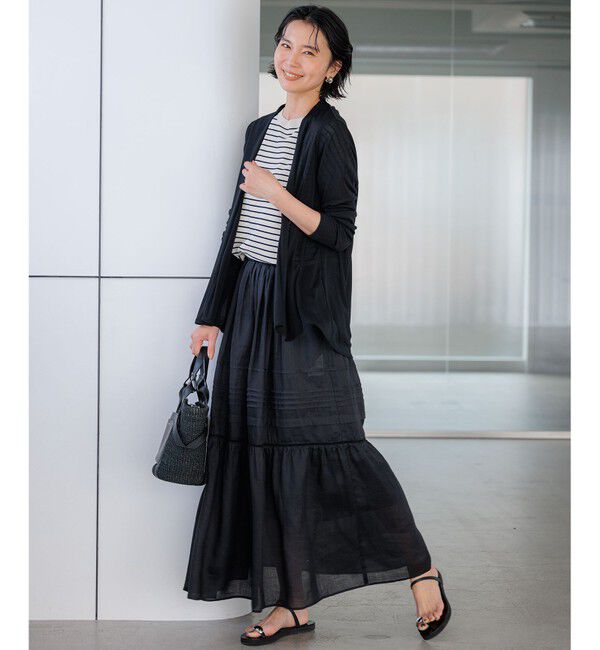 23区「【新色追加/UVケア/接触冷感】マルチ機能 シアー ショート カーディガン」|カーディガン|