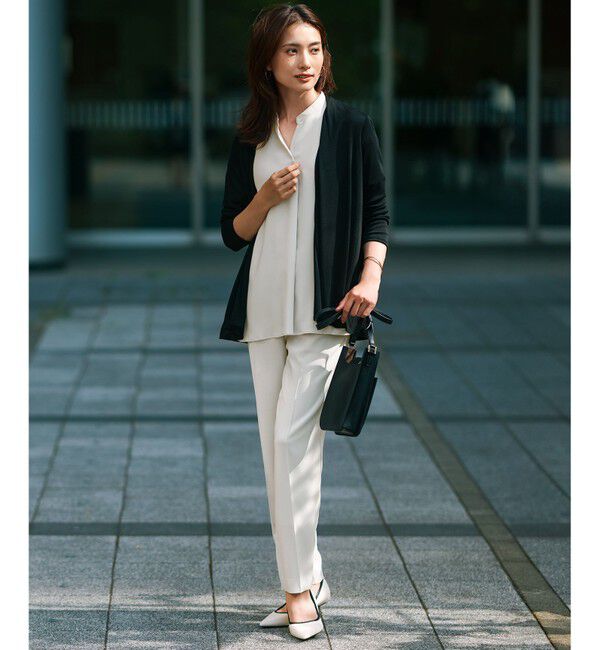 23区「【新色追加/UVケア/接触冷感】マルチ機能 シアー ショート カーディガン」|カーディガン|