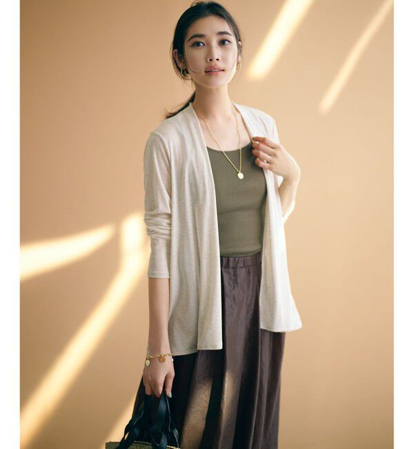 23区「【新色追加/UVケア/接触冷感】マルチ機能 シアー ショート カーディガン」|カーディガン|