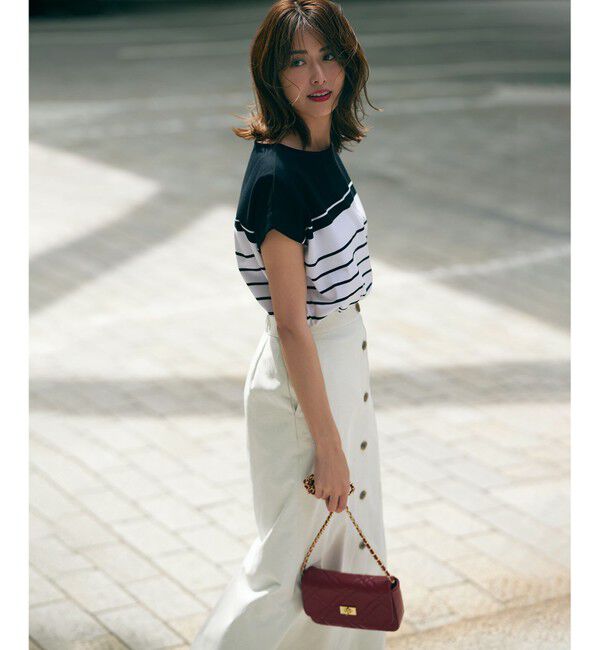 23区「【セットアップ対応】オックスストレッチ スカート」|スカート|