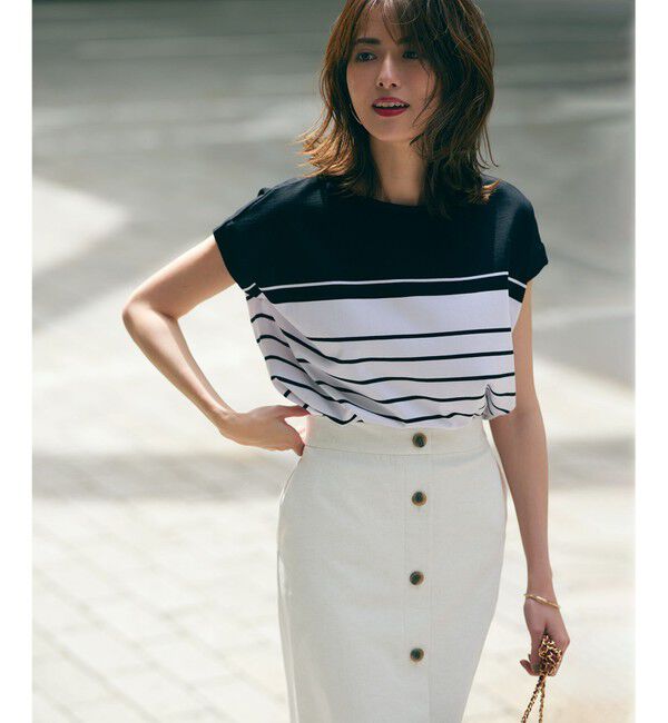 23区「【セットアップ対応】オックスストレッチ スカート」|スカート|