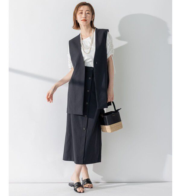 23区「【セットアップ対応】オックスストレッチ スカート」|スカート|