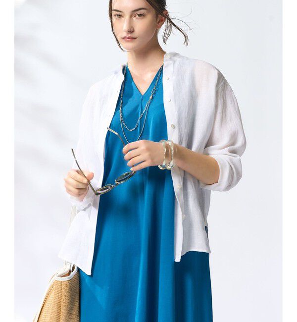 23区「【Oggi8月号掲載/洗える】LIBECO ベーシック シャツ」|シャツ・ブラウス|