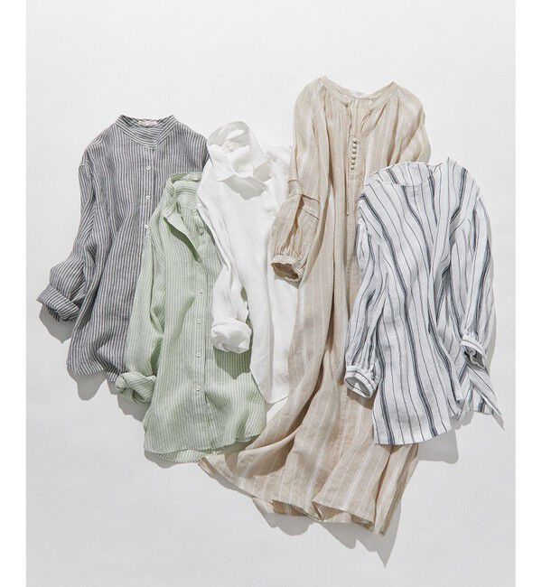 23区「【Oggi8月号掲載/洗える】LIBECO ベーシック シャツ」|シャツ・ブラウス|
