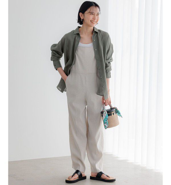 23区「【Oggi8月号掲載/洗える】LIBECO ベーシック シャツ」|シャツ・ブラウス|