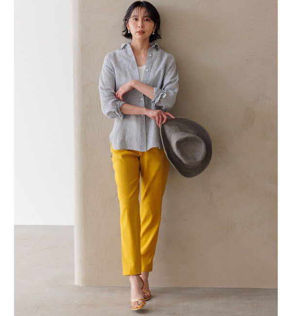 23区「【Oggi8月号掲載/洗える】LIBECO ベーシック シャツ」|シャツ・ブラウス|