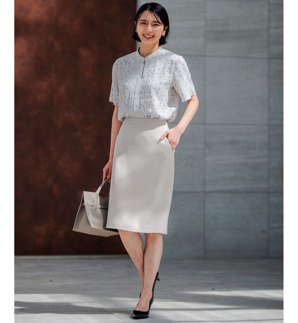 23区「【セットアップ対応/洗える】ドライツイル タイトスカート」|スカート|