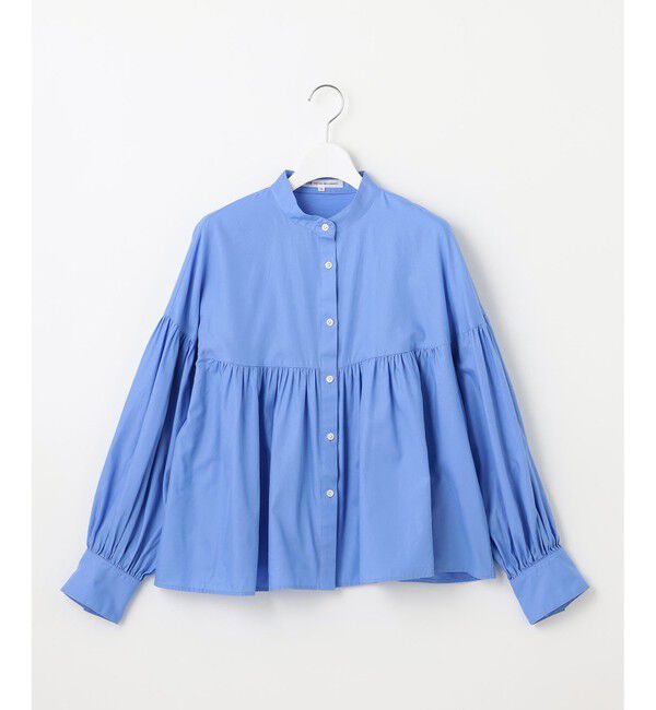 23区「【洗える】CANCLINI ギャザー フレア ブラウス」|シャツ・ブラウス|