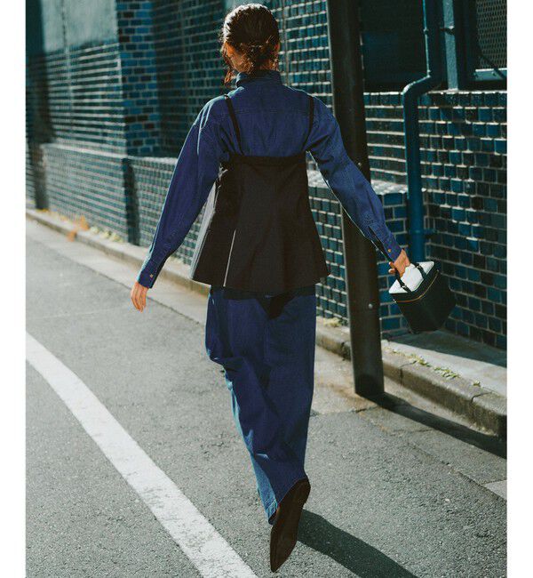 23区「【洗える】スラブツイードストレッチ キャミソール ブラウス」|シャツ・ブラウス|