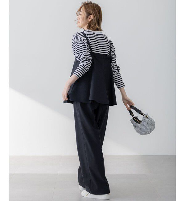 23区「【洗える】スラブツイードストレッチ キャミソール ブラウス」|シャツ・ブラウス|