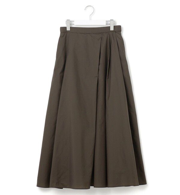 23区「【洗える】ナイロンコットンポプリン タック スカート」|スカート|