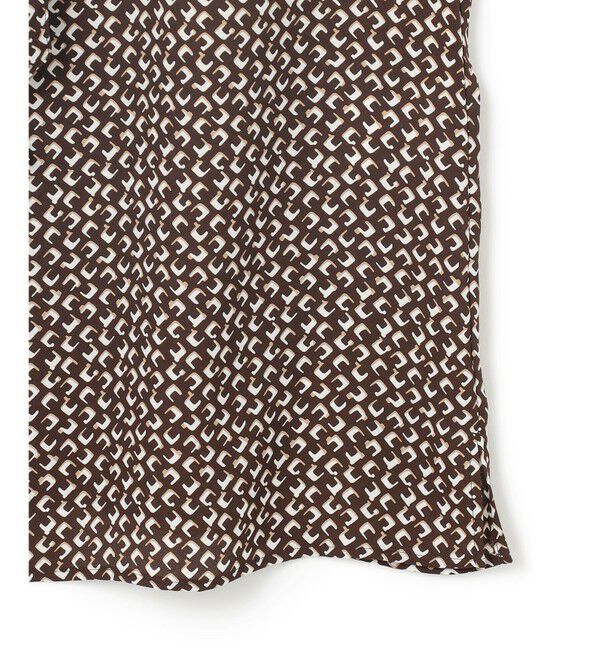 23区「【洗える】モダンジオメトリックプリント ブラウス」|シャツ・ブラウス|