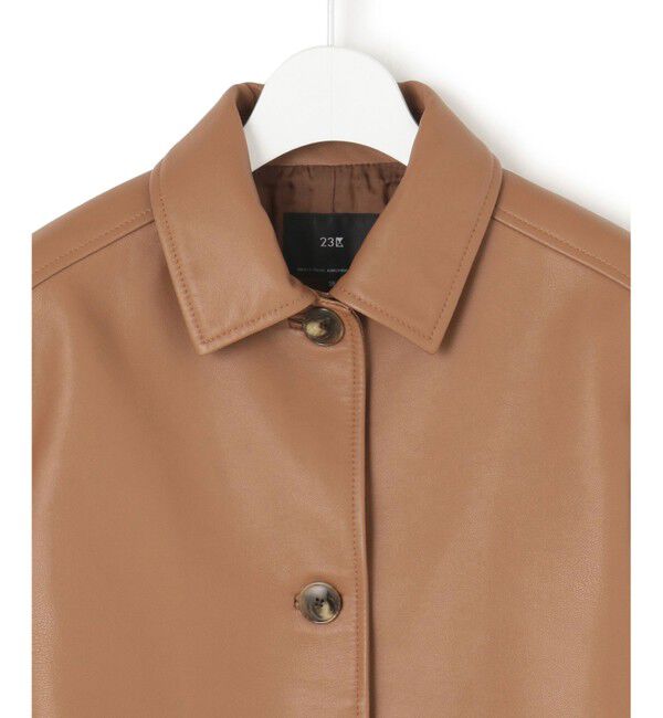 23区「ラムレザー ステンカラー ジャケット」|その他|