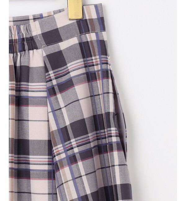 any SiS「【洗える】ライトカラーチェック スカート」|スカート|
