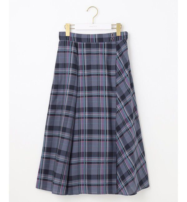 any SiS「【洗える】ライトカラーチェック スカート」|スカート|