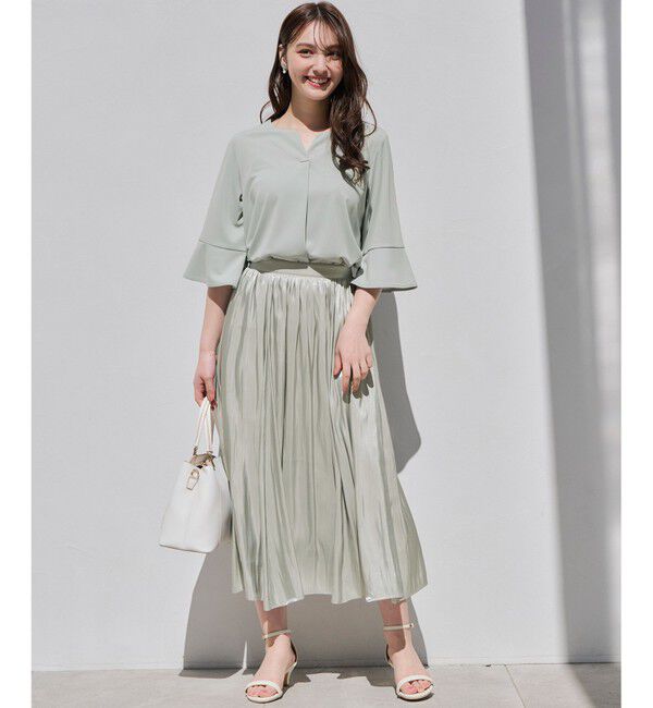 any SiS「【洗える】オーロラギャザー スカート」|スカート|