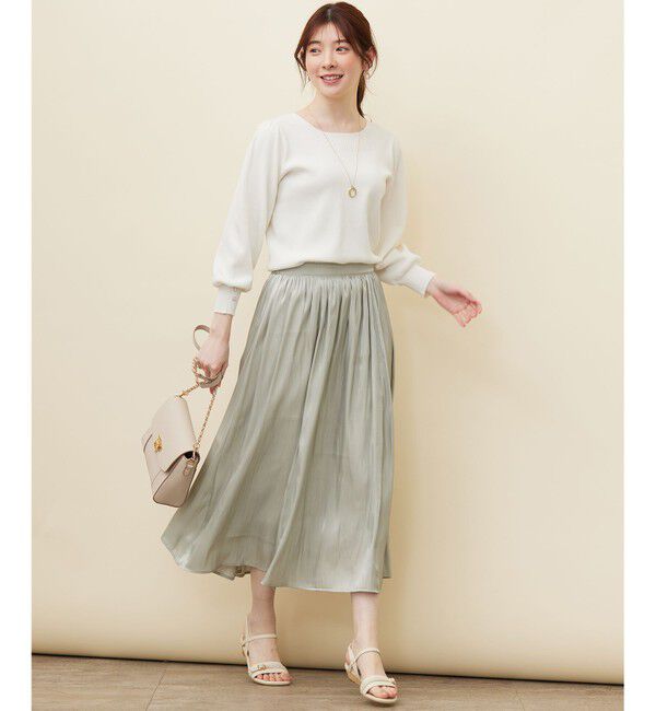 any SiS「【洗える】オーロラギャザー スカート」|スカート|