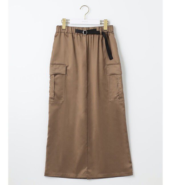 any SiS「【WEB・一部店舗限定】サテンカーゴ スカート」|スカート|