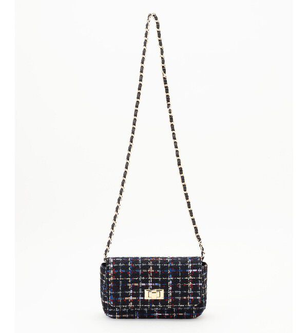 any SiS「ツイードチェーン バッグ」|ショルダー・メッセンジャー|ﾈｲﾋﾞｰ系