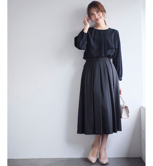 ANY SIS「【洗える】シャイニータック スカート」|スカート|