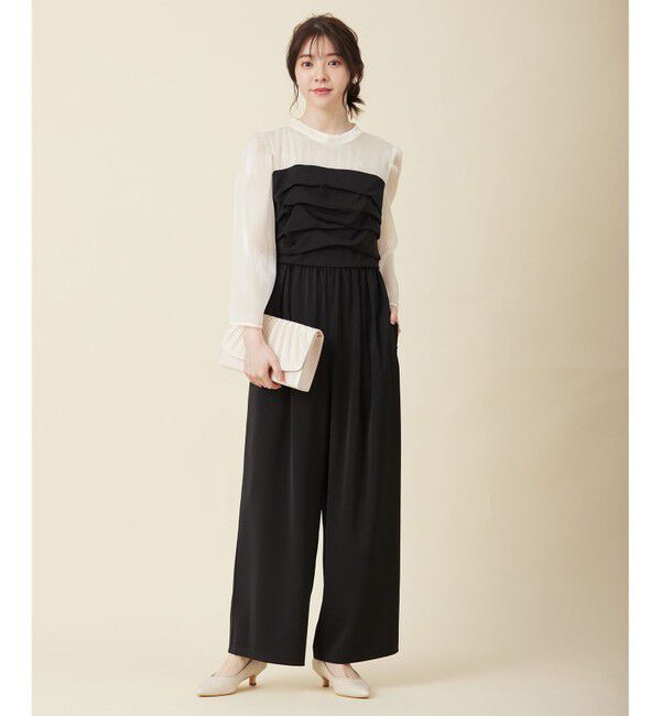 ANY SIS「【2WAY】ギャザープリーツパーティ バッグ」|クラッチバッグ|