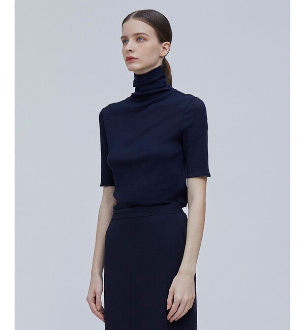 BEIGE,「ROBERT / ハイネックトップス」|Tシャツ・カットソー|Navy