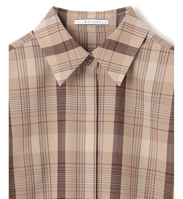 BEIGE,「【FUDGE 11月号掲載】ARUMS / チェックシャツ」|シャツ・ブラウス|